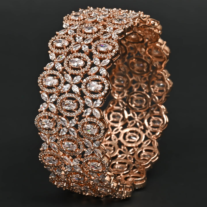 CZ Rose Gold Bangle