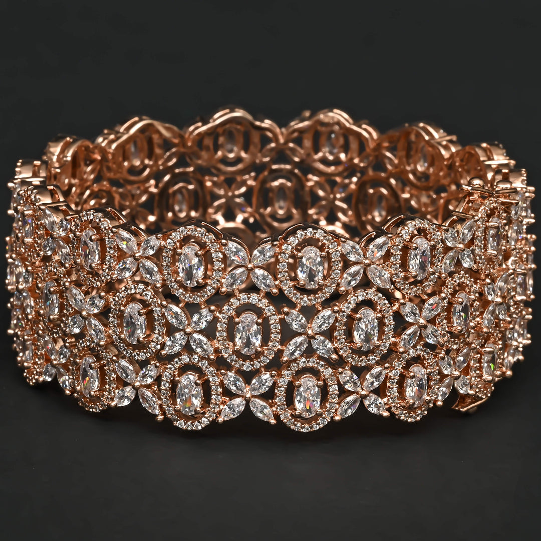 CZ Rose Gold Bangle