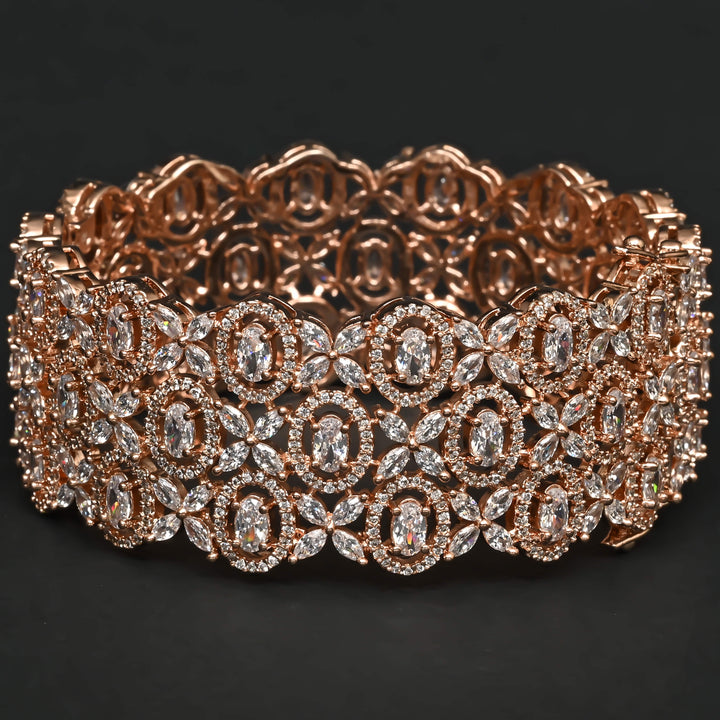 CZ Rose Gold Bangle