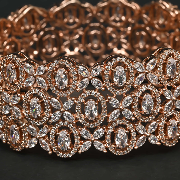 CZ Rose Gold Bangle