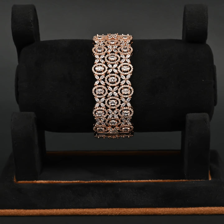 CZ Rose Gold Bangle