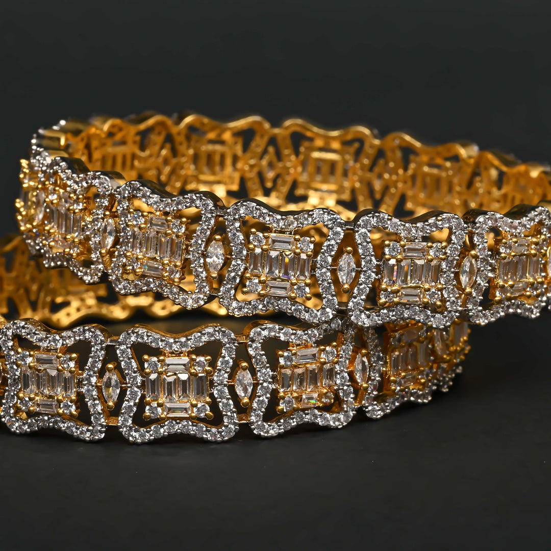 CZ Diamond Finish Bangles