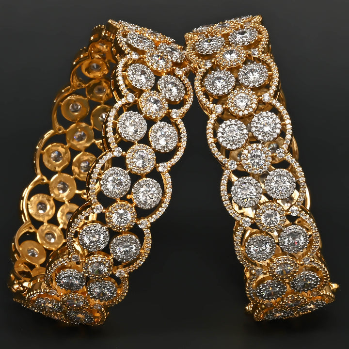 CZ Diamond Finish Bangles