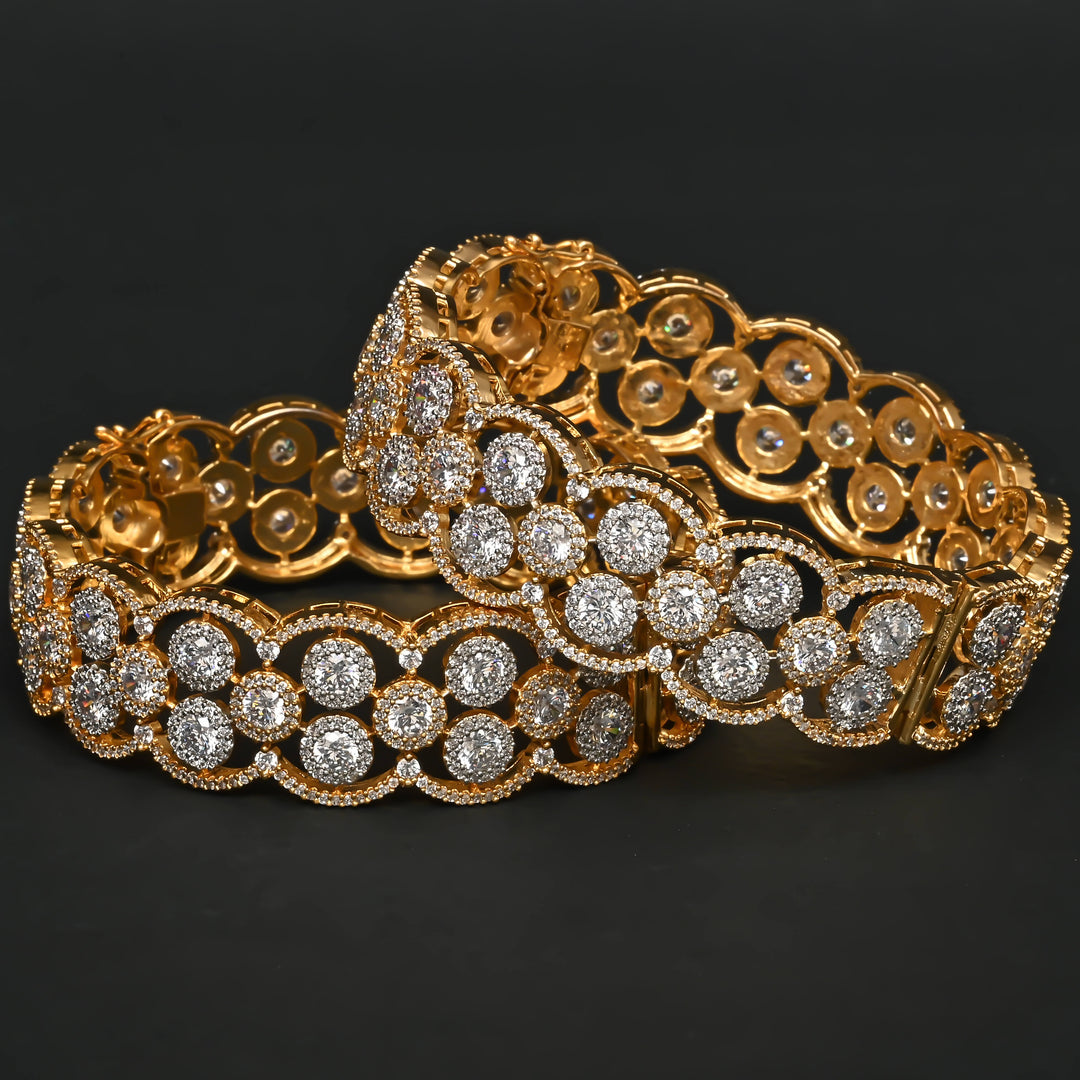 CZ Diamond Finish Bangles