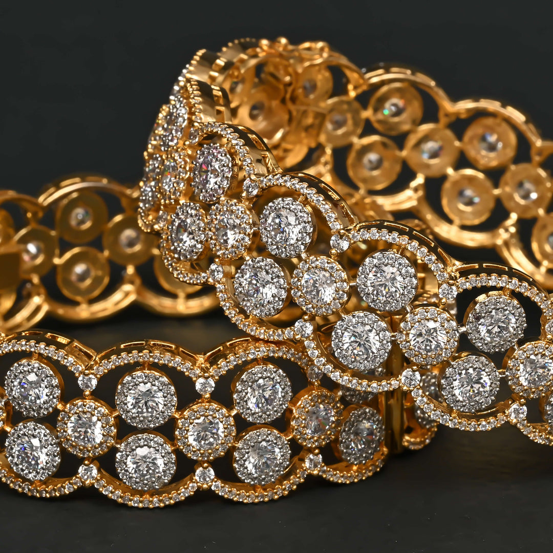 CZ Diamond Finish Bangles