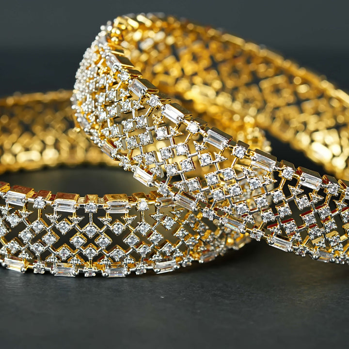 CZ Diamond Finish Bangles