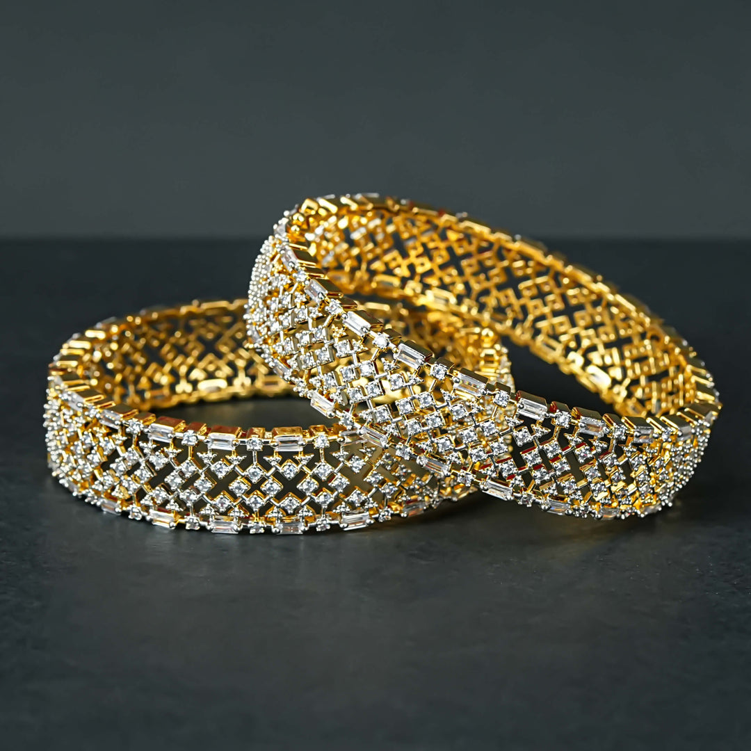 CZ Diamond Finish Bangles
