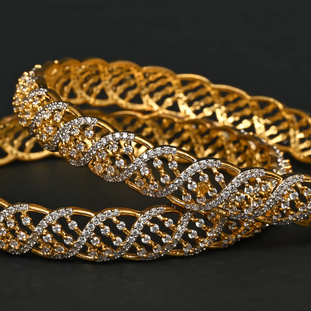 CZ Diamond Finish Bangles