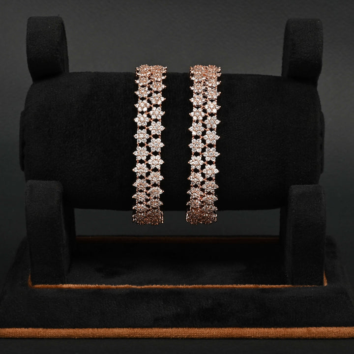 CZ Rose Gold Bangles