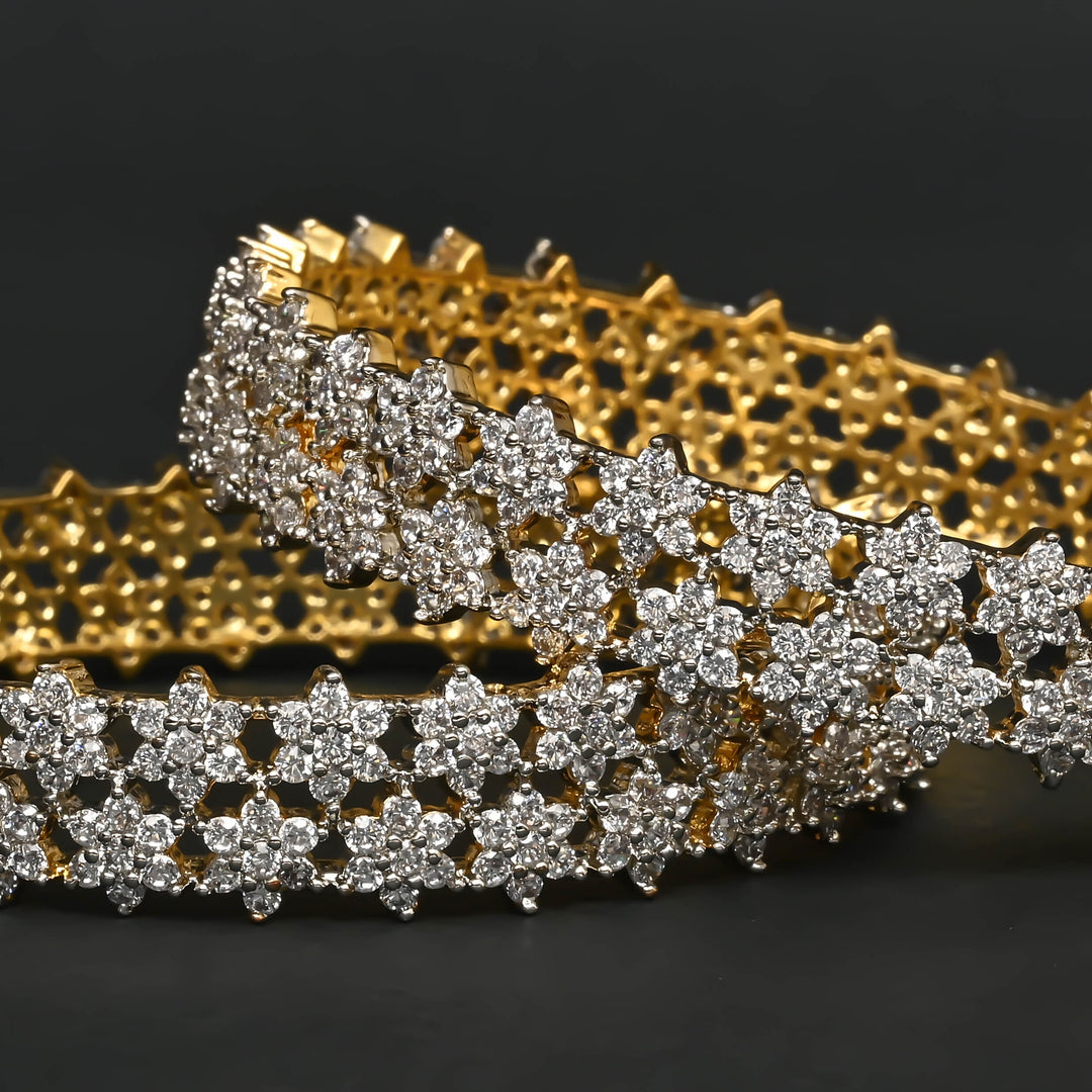 CZ Diamond Finish Bangles