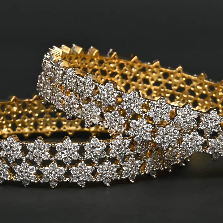 CZ Diamond Finish Bangles