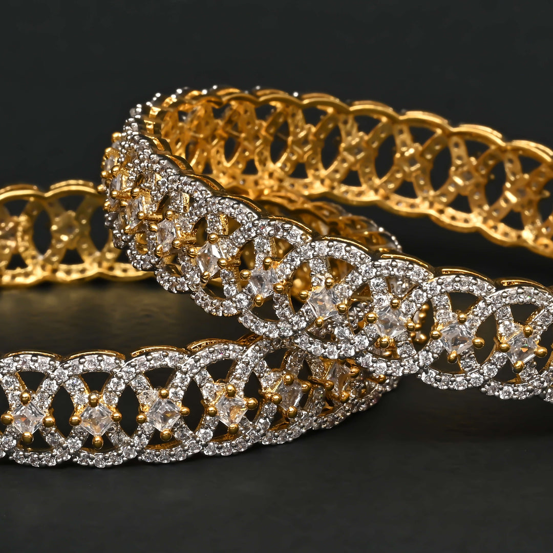 CZ Diamond Finish Bangles
