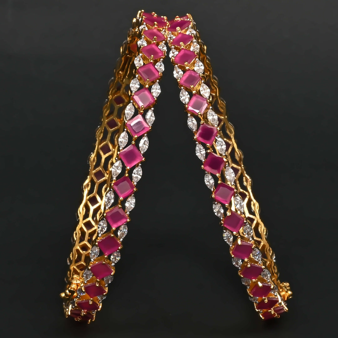 CZ Ruby Bangles