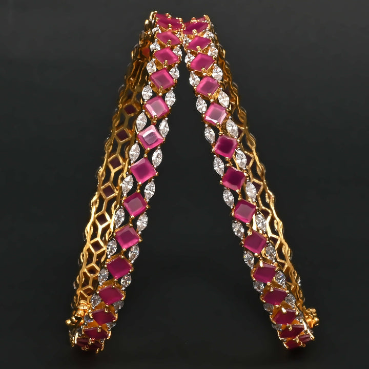 CZ Ruby Bangles