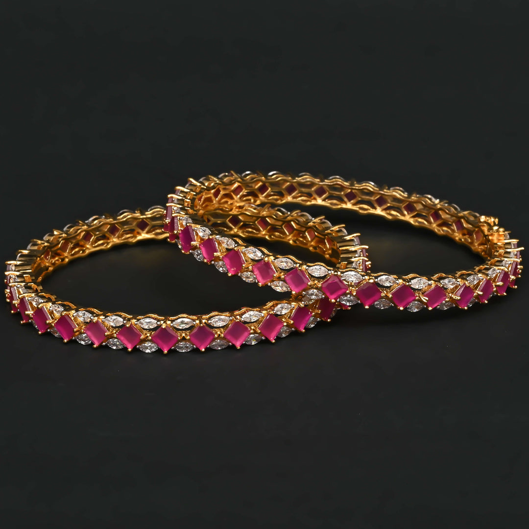 CZ Ruby Bangles