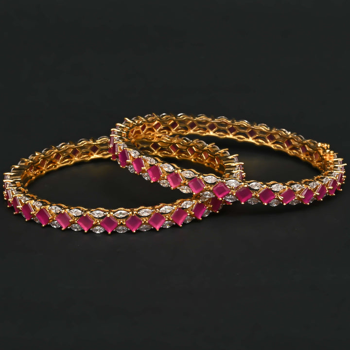 CZ Ruby Bangles