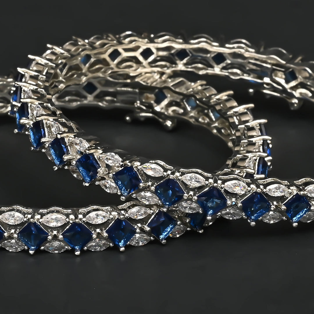 CZ Sapphire Bangles