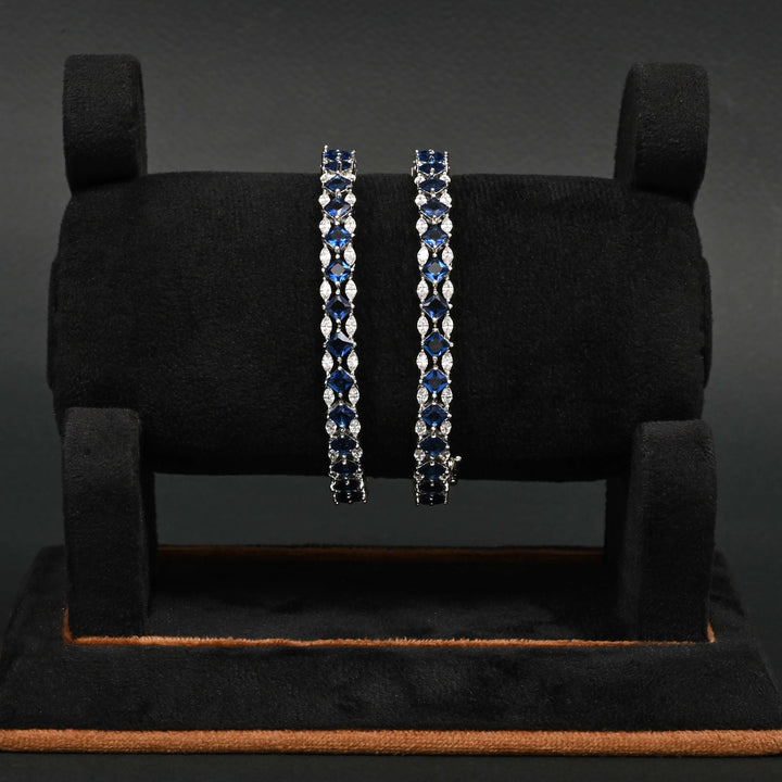 CZ Sapphire Bangles