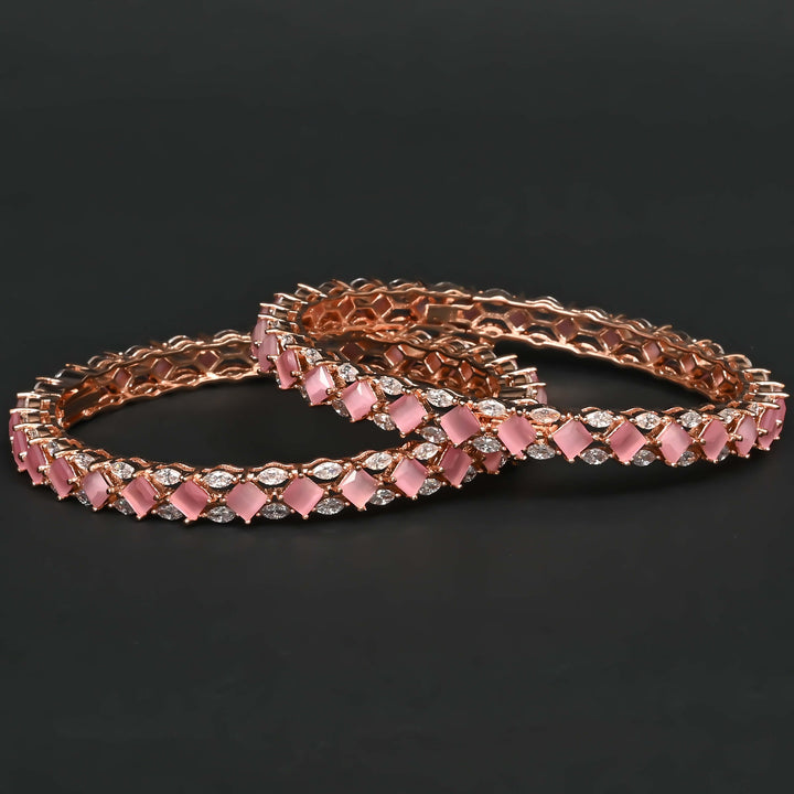 CZ Rose Gold bangles