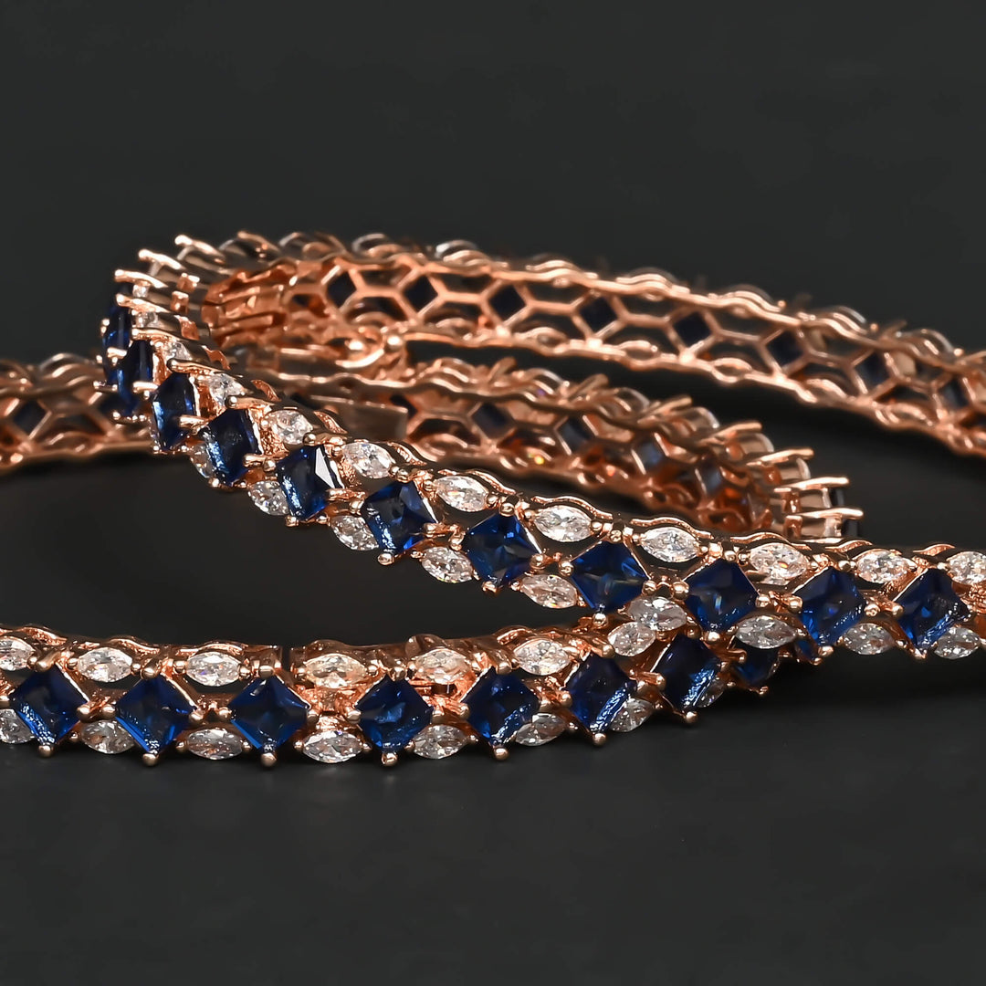 CZ Sapphire Bangles
