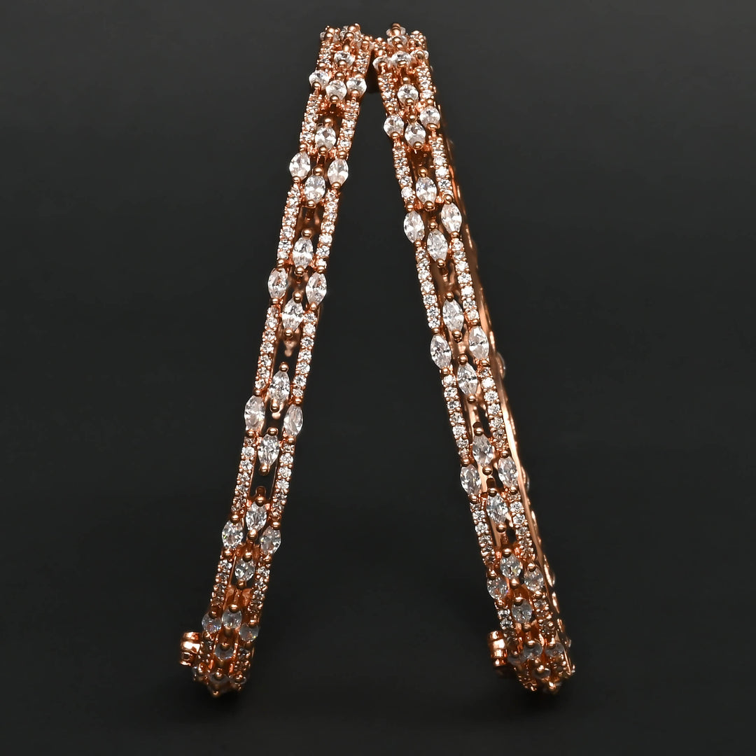 CZ Rose Gold Bangle