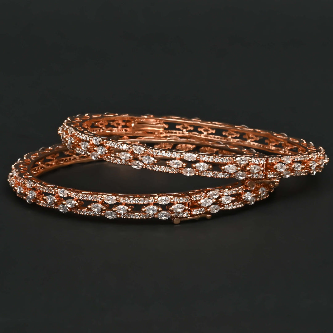 CZ Rose Gold Bangle