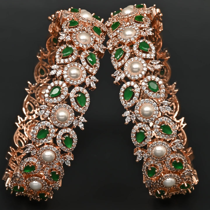 CZ Rose Gold Bangles