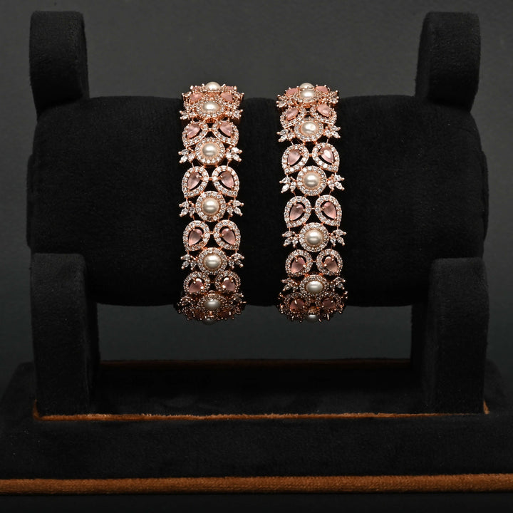 CZ Rose Gold Bangles