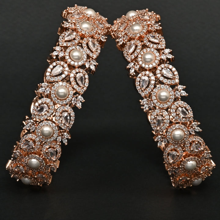 CZ Rose Gold Bangles