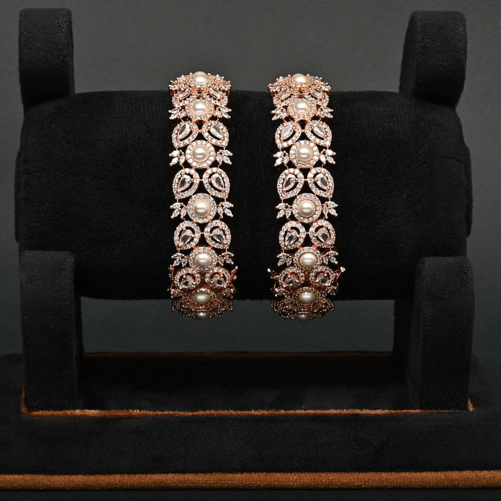CZ Rose Gold Bangles