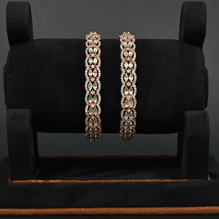 CZ Rose Gold Bangles
