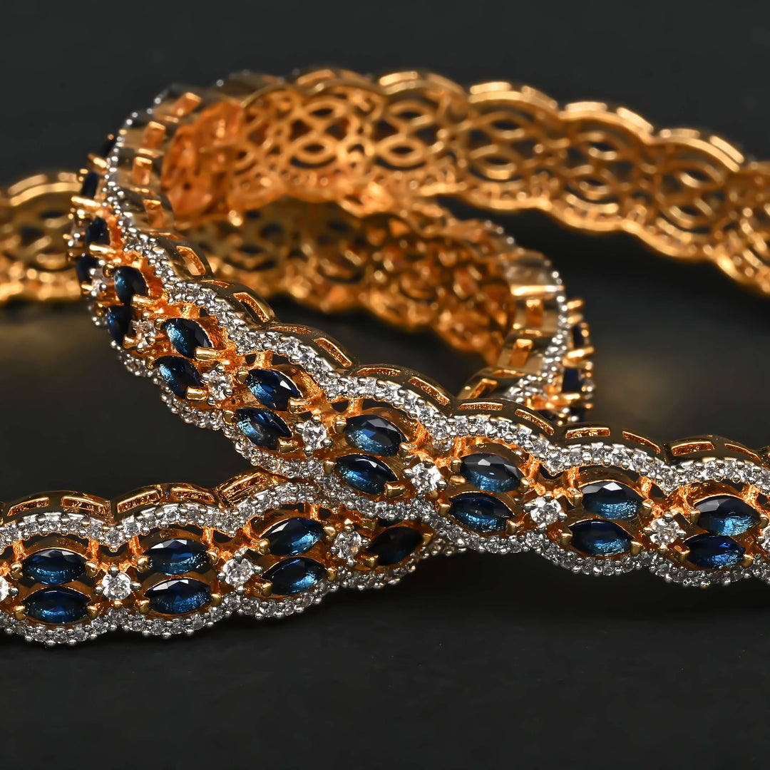 CZ Sapphire Bangles
