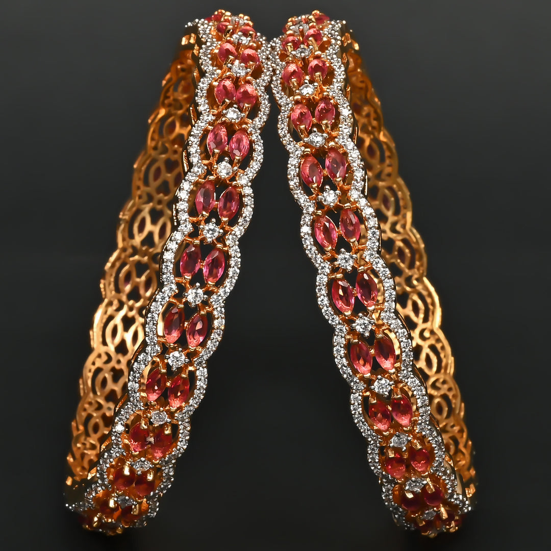 CZ Diamond Finish Bangles