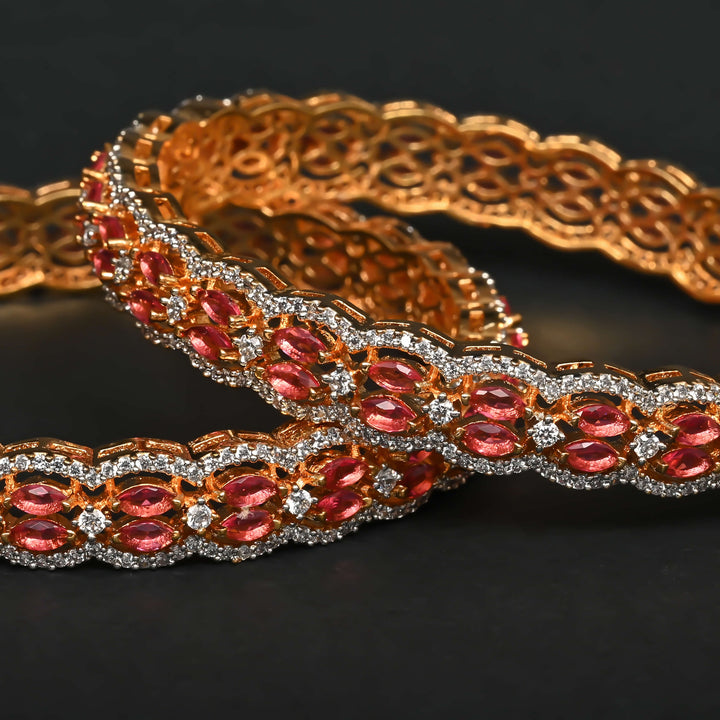 CZ Diamond Finish Bangles