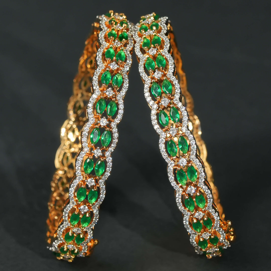 CZ Diamond Finish Bangles