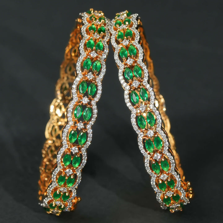 CZ Diamond Finish Bangles