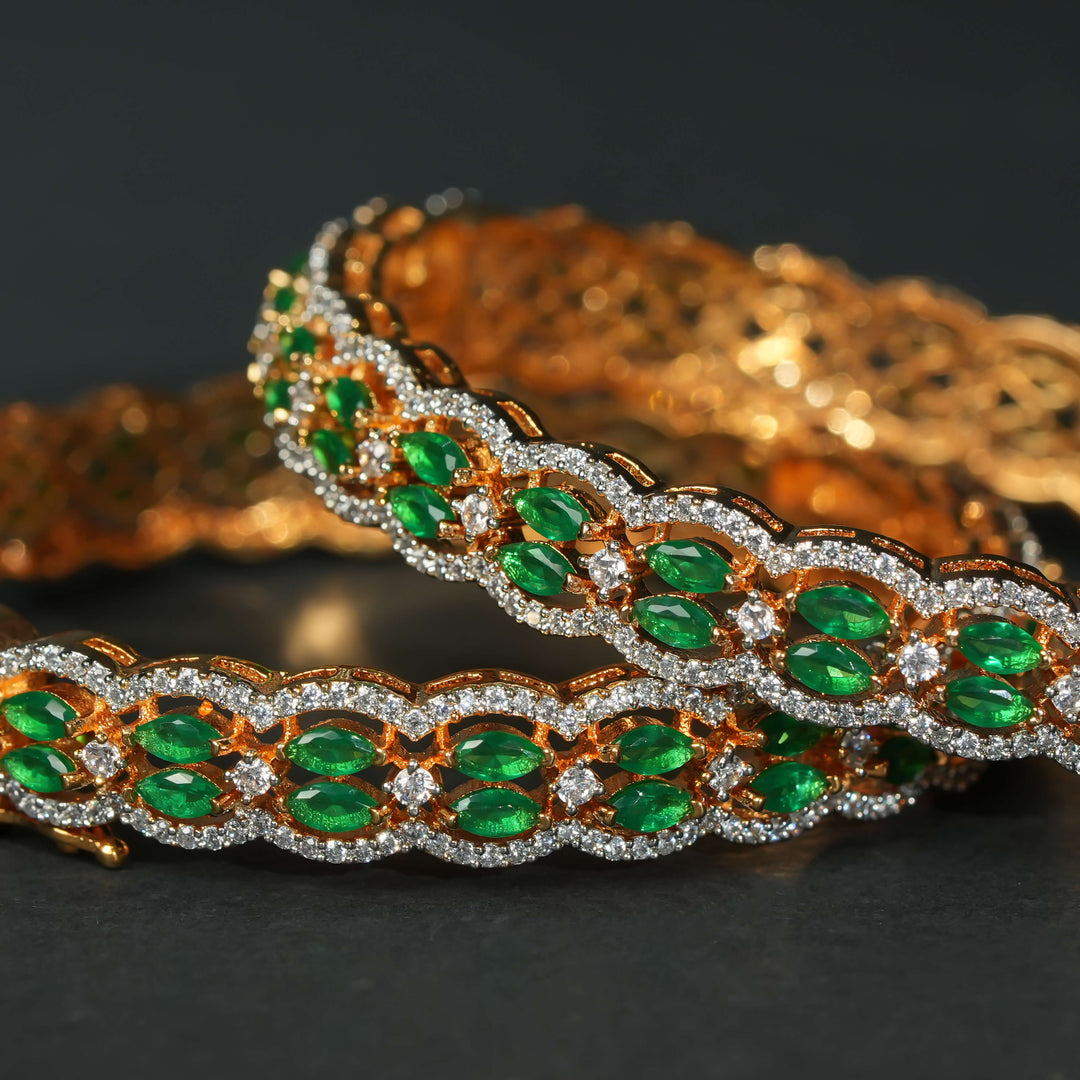 CZ Diamond Finish Bangles