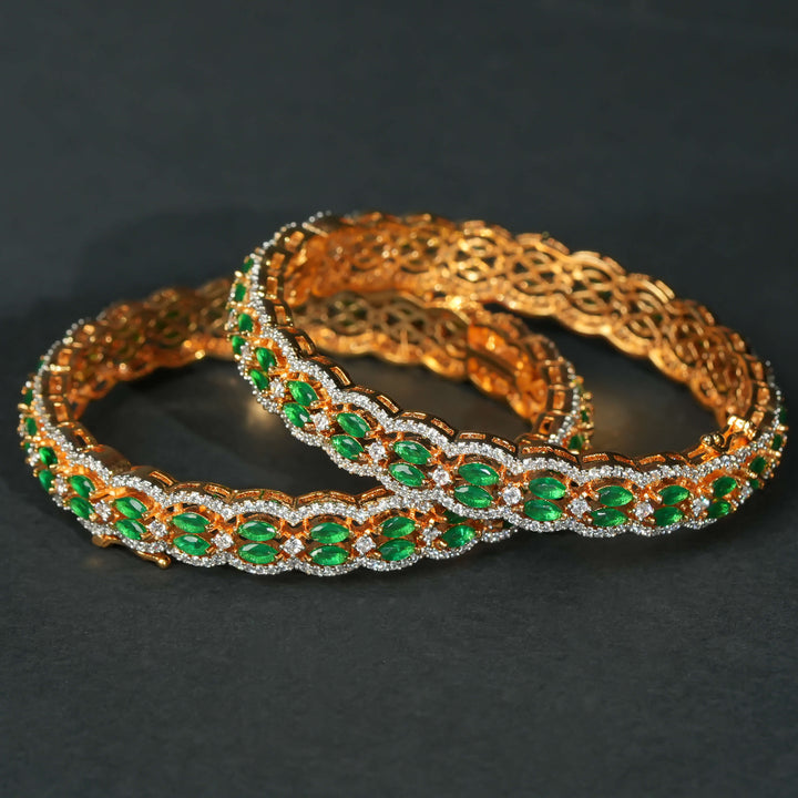 CZ Diamond Finish Bangles