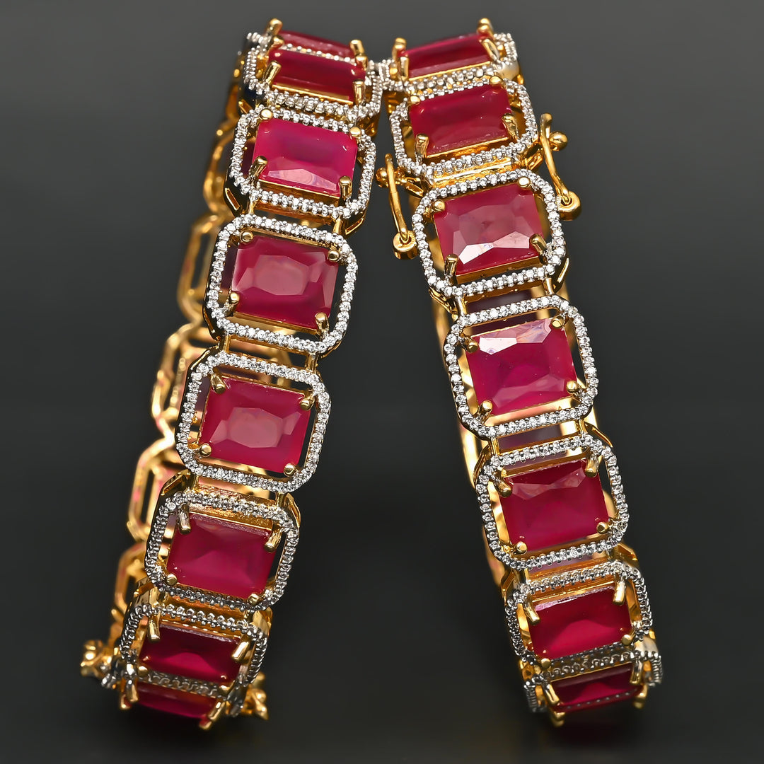 CZ Ruby Bangles