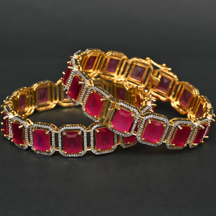 CZ Ruby Bangles