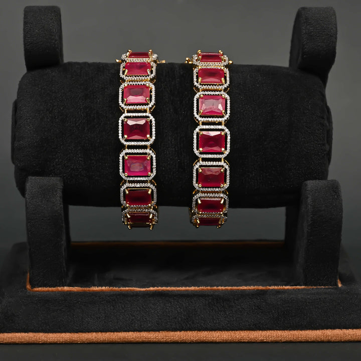 CZ Ruby Bangles