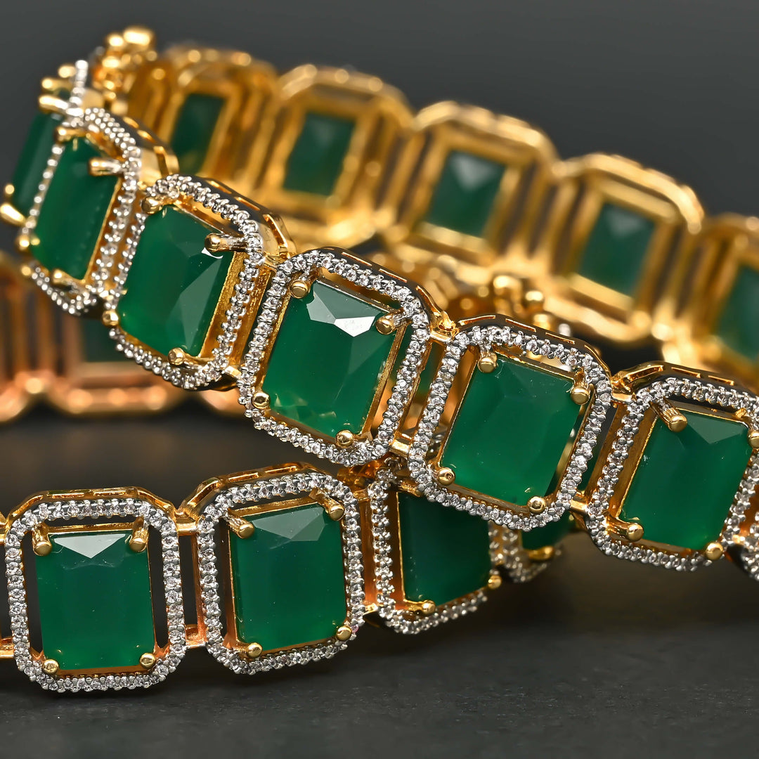 CZ Emerald Bangles
