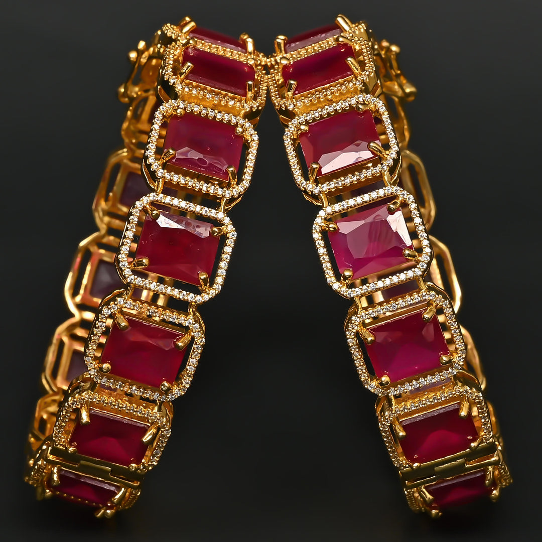 CZ Ruby Bangles