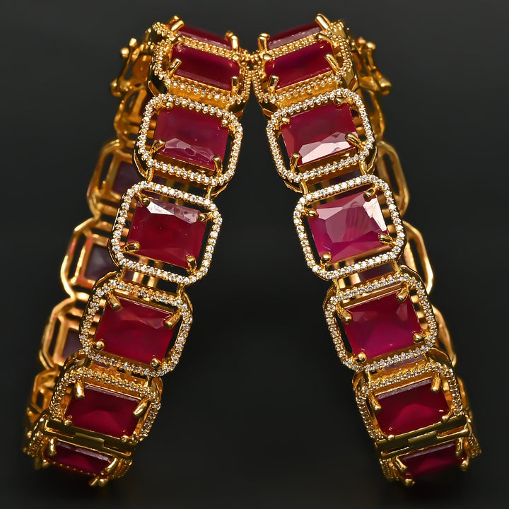 CZ Ruby Bangles