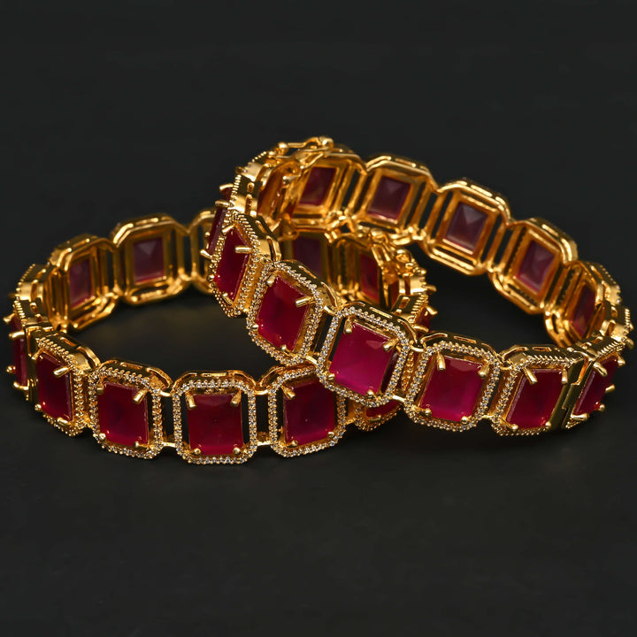 CZ Ruby Bangles