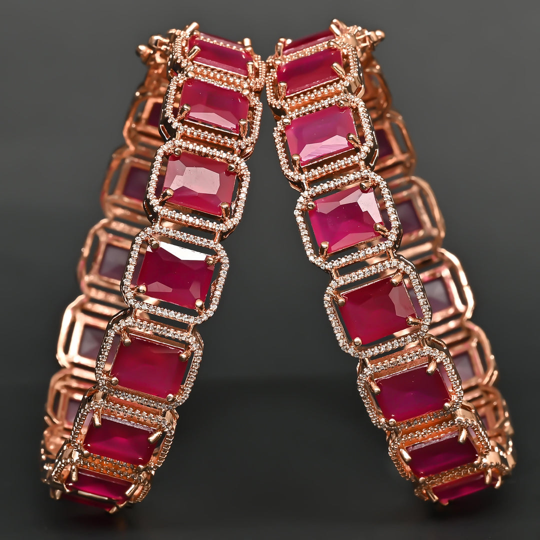 CZ Ruby Bangles