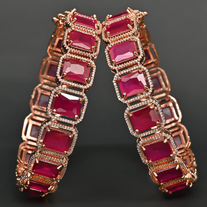 CZ Ruby Bangles