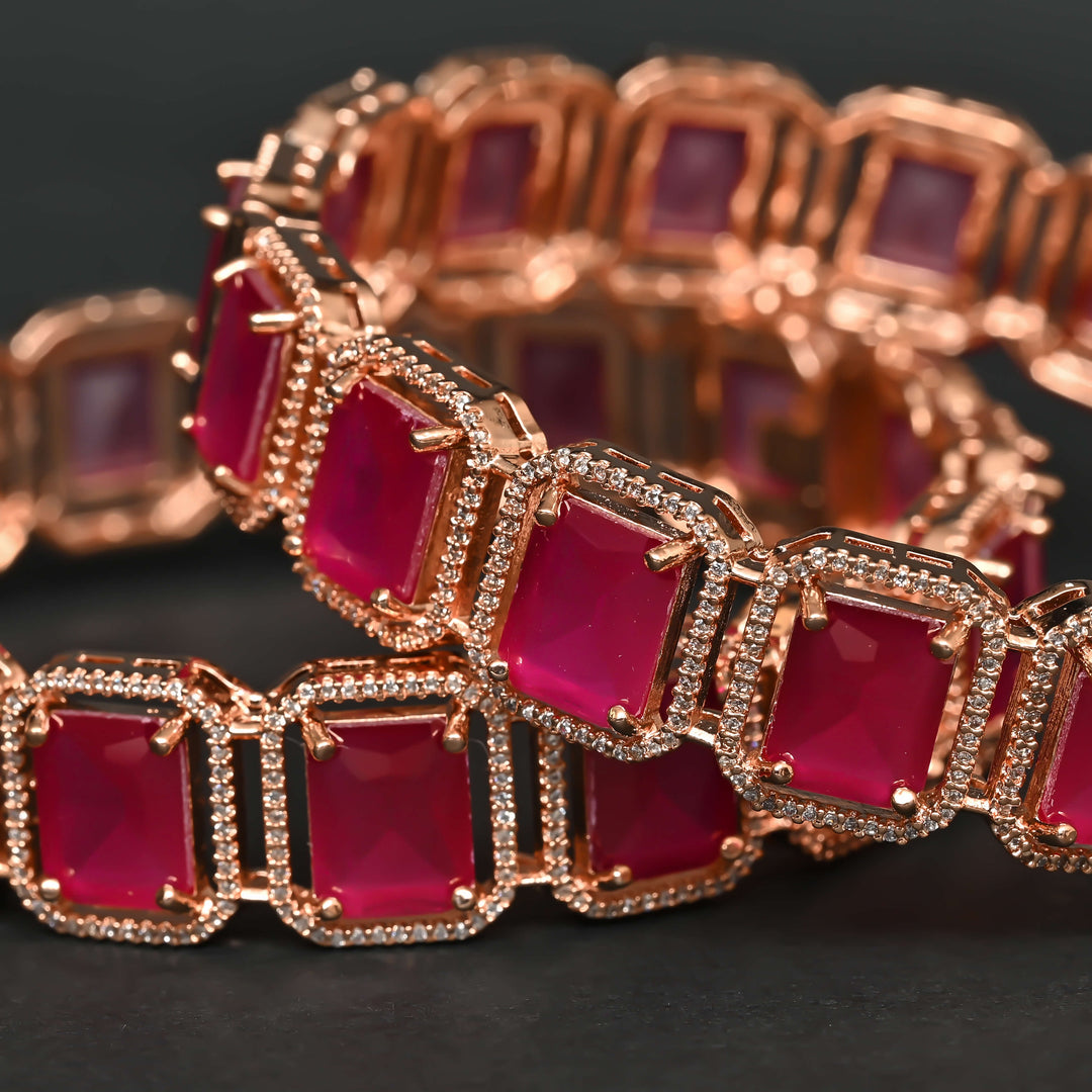 CZ Ruby Bangles