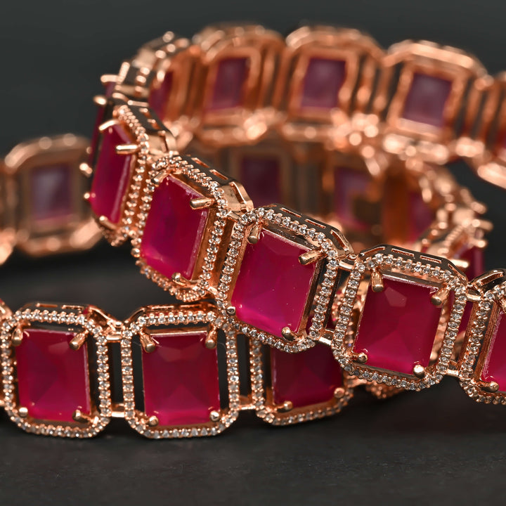 CZ Ruby Bangles