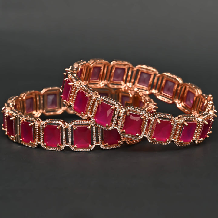 CZ Ruby Bangles